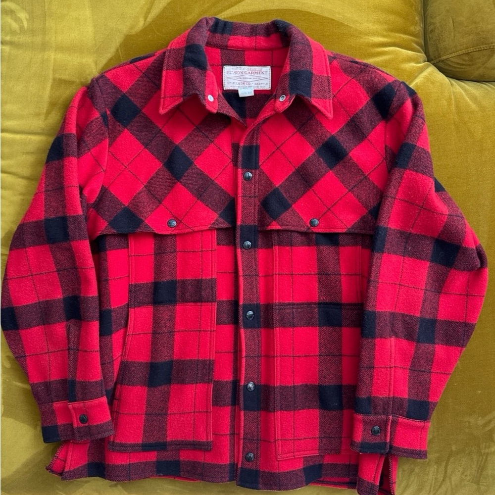 Filson Red and Black Wool Garment
